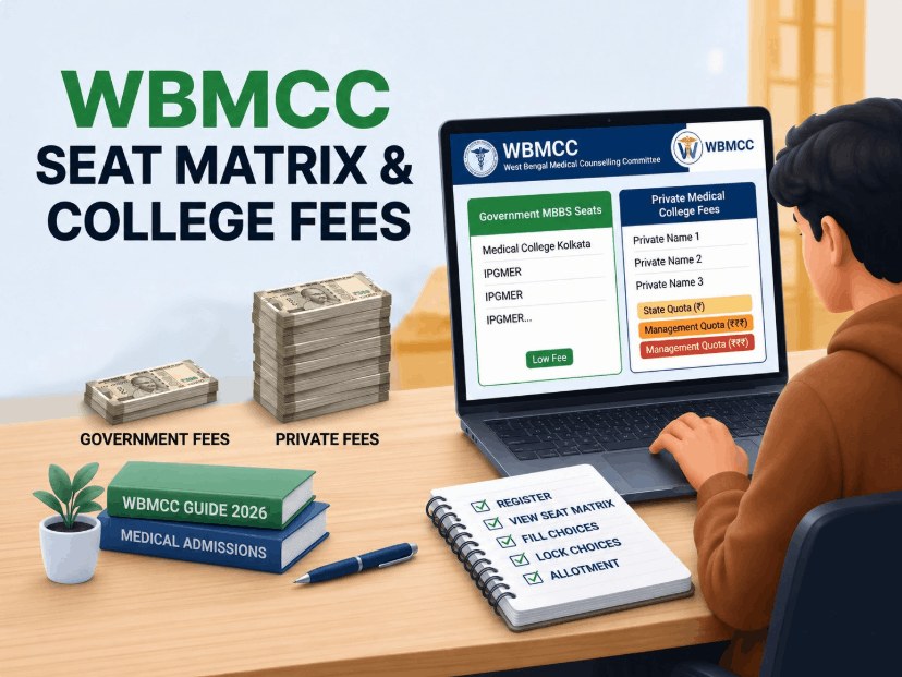 WBMCC Seat Matrix & College Fees 2026: Government vs. Private MBBS Costs