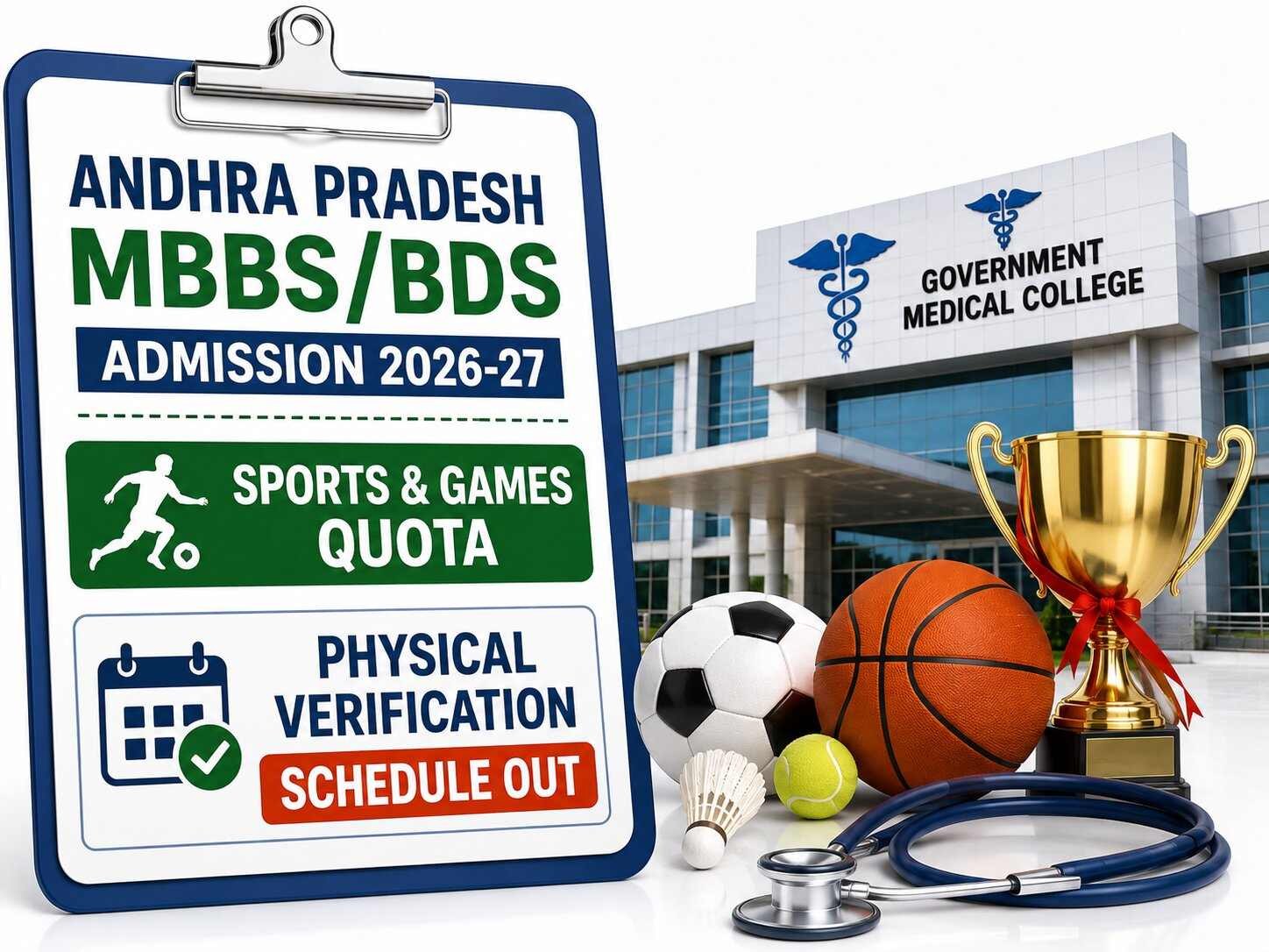 Andhra Pradesh MBBS/BDS Admission 2026-27: Sports & Games Quota Physical Verification Schedule Out