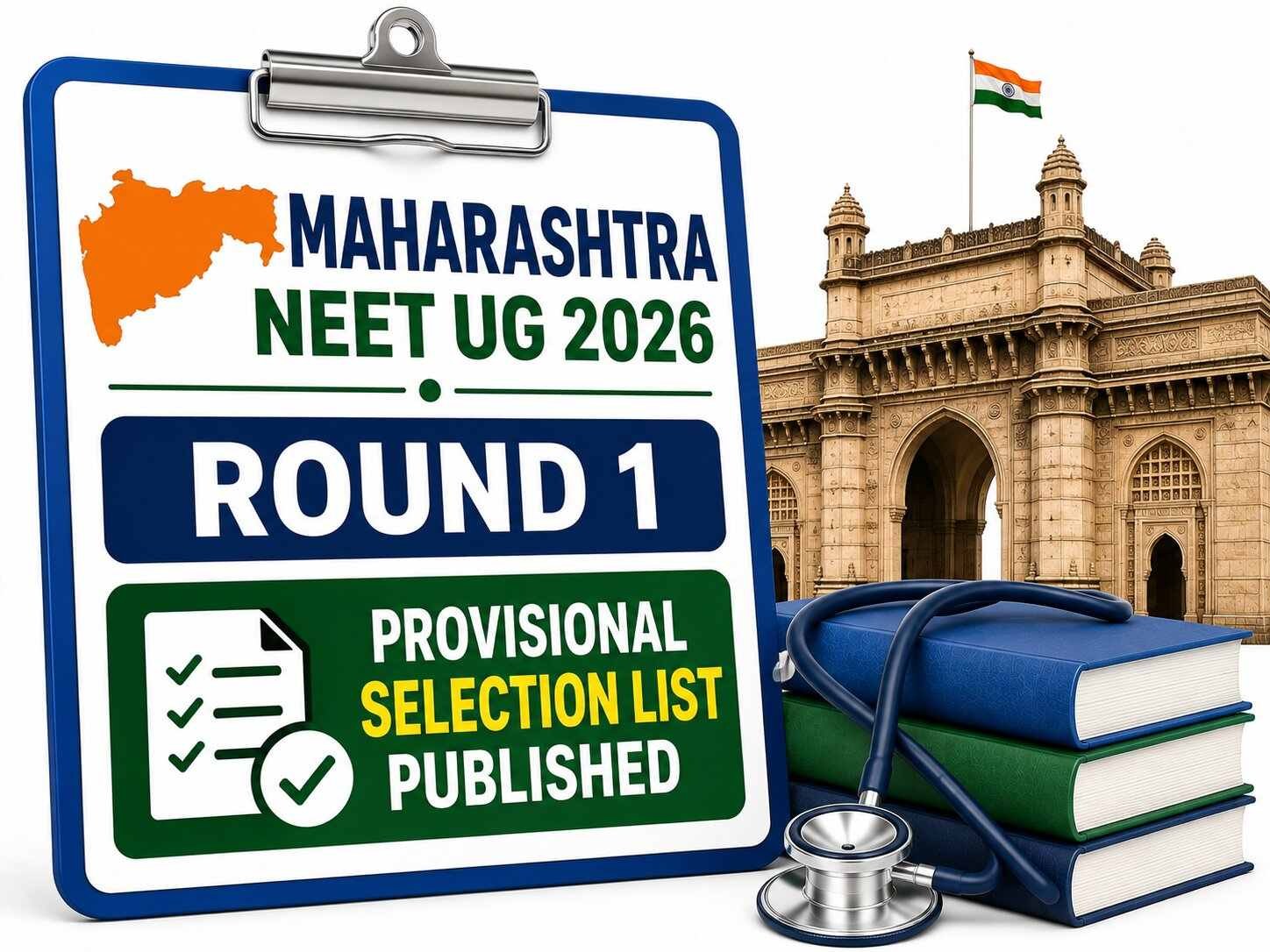 Maharashtra NEET UG 2026: Round 1 Provisional Selection List Published