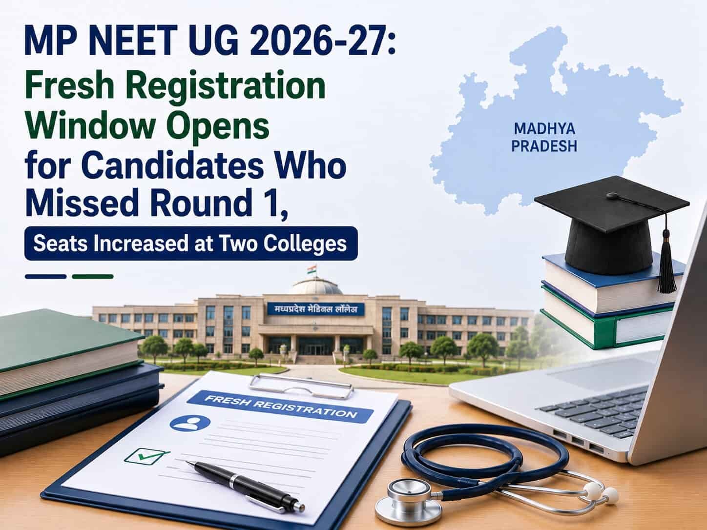 MP NEET UG 2026-27: Fresh Registration Window Opens for Candidates Who Missed Round 1