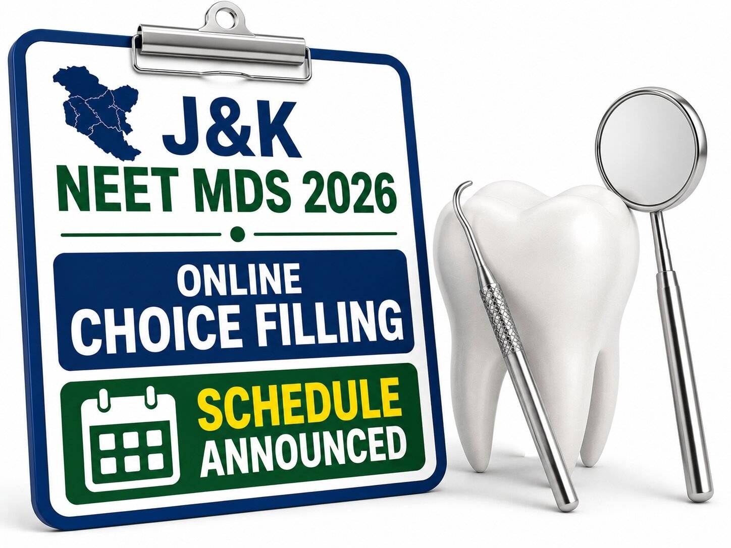 J&K NEET MDS 2026: Online Choice Filling Schedule Announced