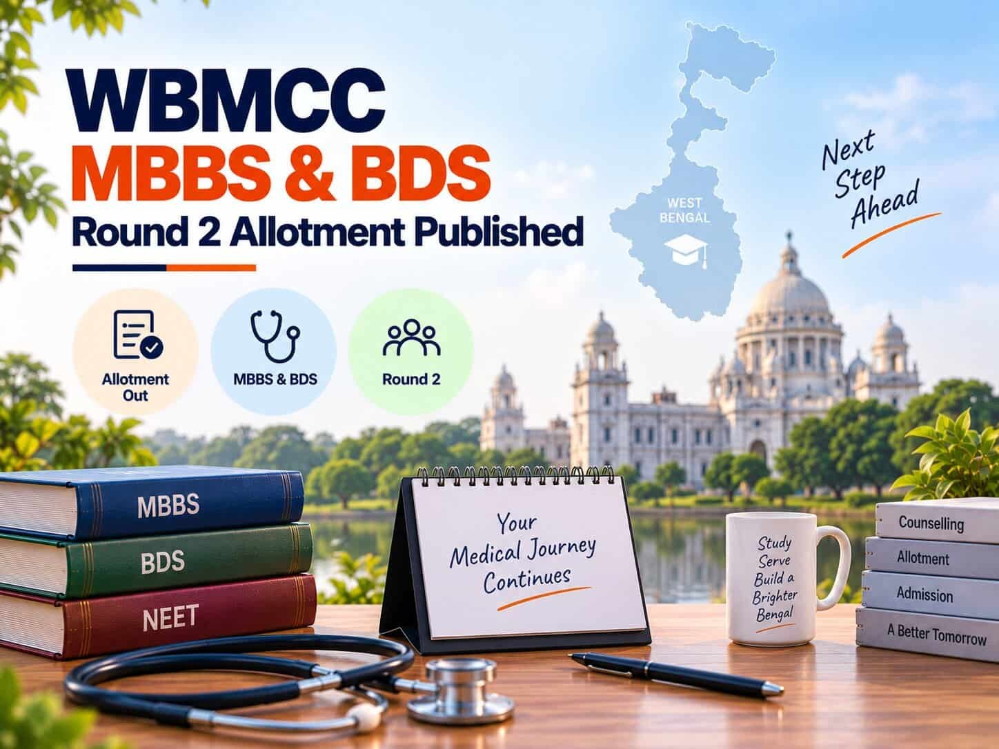 WBMCC MBBS & BDS Round 2 Allotment Published
