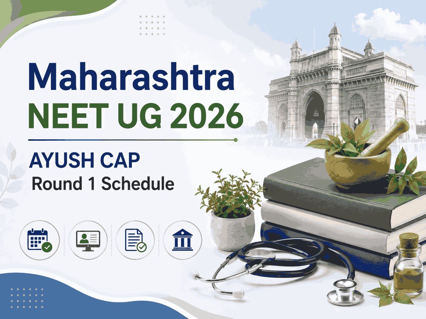 Maharashtra NEET UG 2026 AYUSH CAP Round 1 Schedule