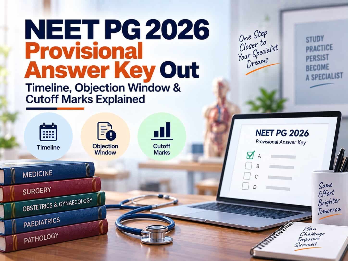 NEET PG 2026 Provisional Answer Key Out: Timeline, Objection Window & Cutoff Marks Explained
