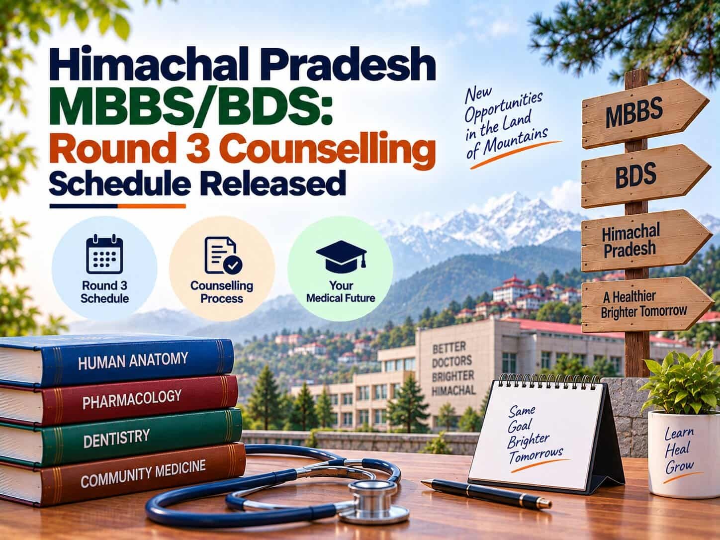 Himachal Pradesh MBBS/BDS: Round 3 Counselling Schedule Released