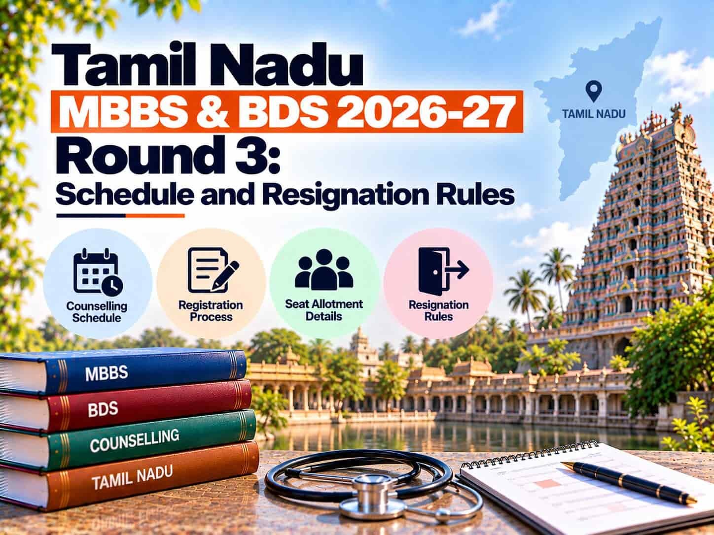 Tamil Nadu MBBS & BDS 2026-27 Round 3: Schedule and Resignation Rules